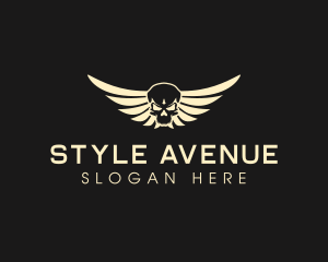 Winged Skull logo design