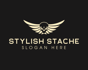 Winged Skull logo design