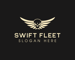 Winged Skull logo design