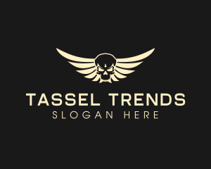 Winged Skull logo design