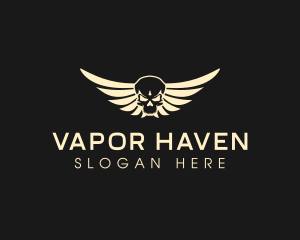 Winged Skull logo design