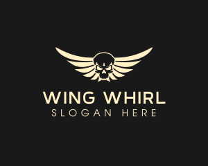 Winged Skull logo design