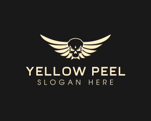 Winged Skull logo design