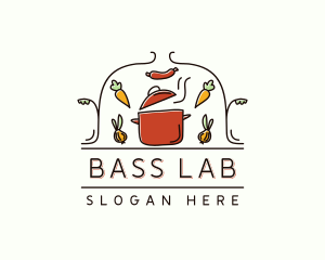 Restaurant Cooking Pot Food logo design