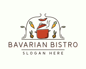 Restaurant Cooking Pot Food logo design