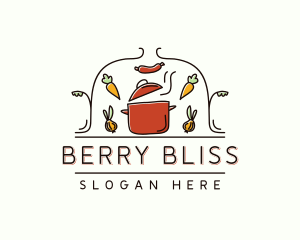 Restaurant Cooking Pot Food logo design