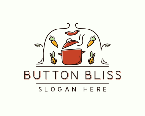 Restaurant Cooking Pot Food logo design