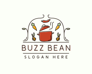 Restaurant Cooking Pot Food logo design