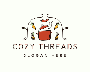 Restaurant Cooking Pot Food logo design