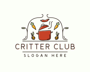 Restaurant Cooking Pot Food logo design