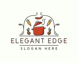 Restaurant Cooking Pot logo design