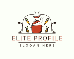 Restaurant Cooking Pot Food logo design