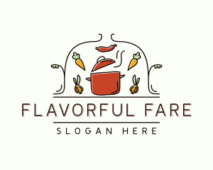 Restaurant Cooking Pot Food logo