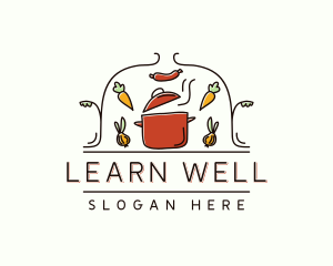 Restaurant Cooking Pot Food logo design