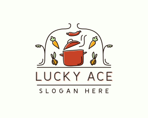 Restaurant Cooking Pot Food logo design