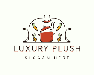 Restaurant Cooking Pot logo design