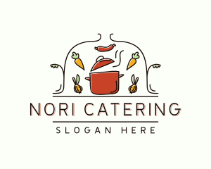 Restaurant Cooking Pot Food logo design