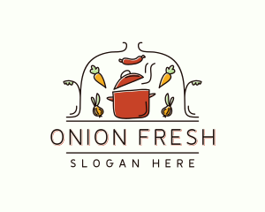 Restaurant Cooking Pot Food logo design