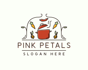 Restaurant Cooking Pot Food logo design