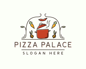 Restaurant Cooking Pot Food logo design