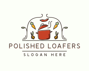 Restaurant Cooking Pot Food logo design