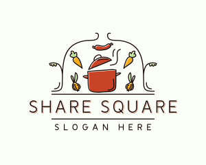 Restaurant Cooking Pot Food logo design