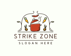 Restaurant Cooking Pot Food logo design