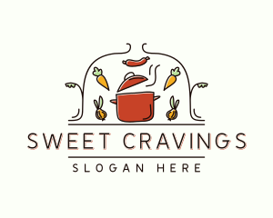 Restaurant Cooking Pot Food logo design