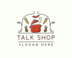 Restaurant Cooking Pot Food logo design