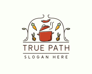 Restaurant Cooking Pot Food logo design