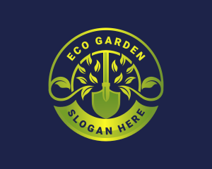 Eco Shovel Gardening logo design