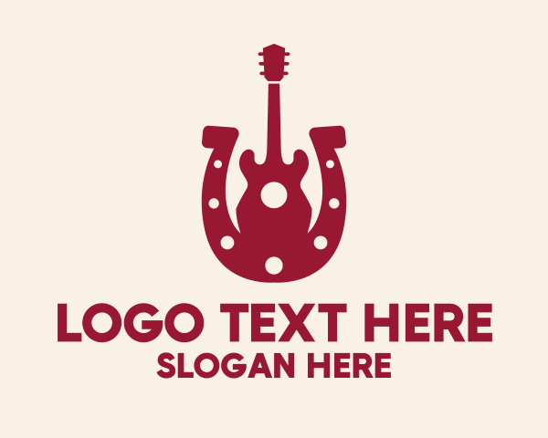 Guitar Player logo example 2