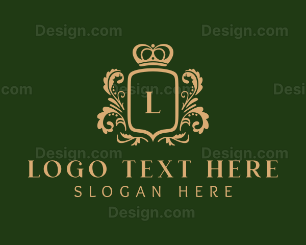 Luxury Shield Crown Logo