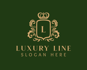 Luxury Shield Crown logo design