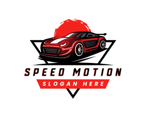 Car Racing Automotive logo design