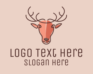 Monoline Deer Head  logo