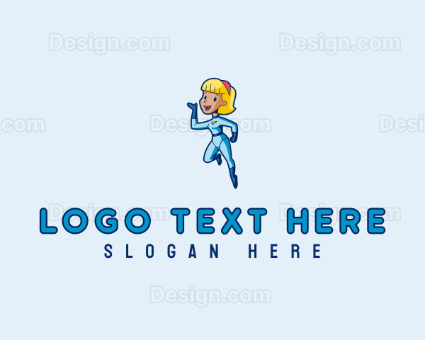 Superhero Woman Costume Logo