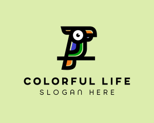 Colorful Toucan Bird  logo design