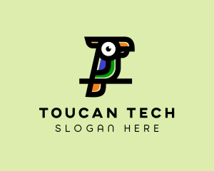 Colorful Toucan Bird  logo design