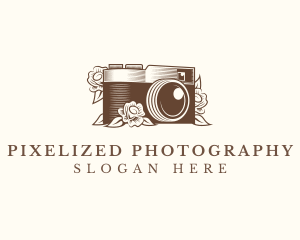 Camera Floral Photography logo design