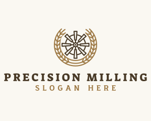 Flour Mill Wheat logo design