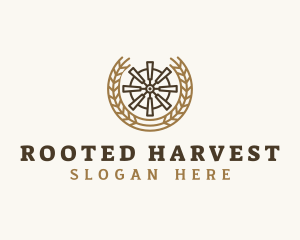 Flour Mill Wheat logo design