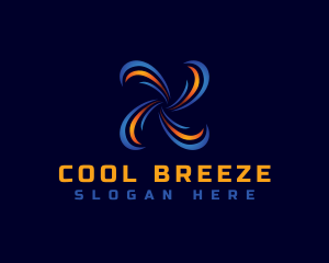 HVAC Heating Cooling logo design