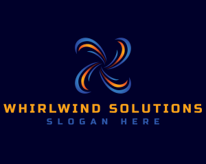 HVAC Heating Cooling logo design