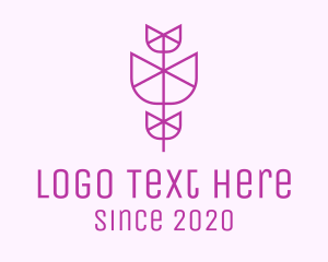 Minimalist Violet Flower logo