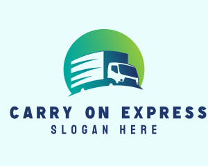 Express Courier Trucking logo design