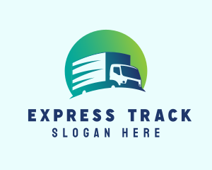 Express Courier Trucking logo design