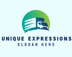 Express Courier Trucking logo design