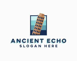 Ancient Tower Structure Landmark logo design