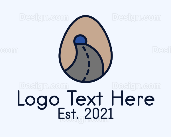 Road Tunnel Egg Logo